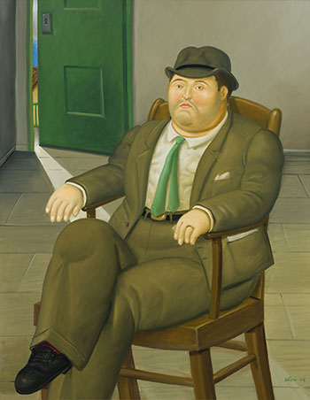 Seated Man par Fernando Botero