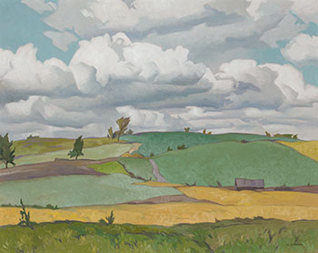Fields at Heathcote par Alfred Joseph (A.J.) Casson