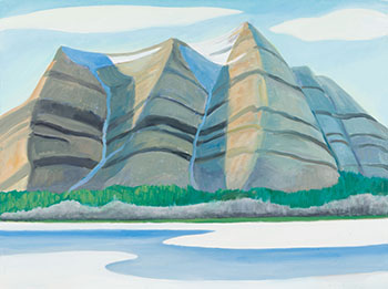 Three Peaks Plus, Above Ice Shapes by Doris Jean McCarthy