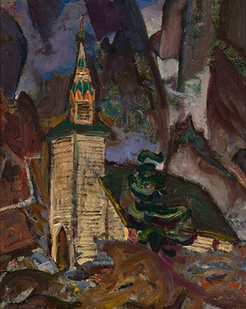 Church in a Canyon, BC by Frederick Horsman Varley
