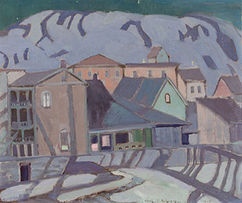 Moonlit Village in the Hills, Quebec by Albert Henry Robinson