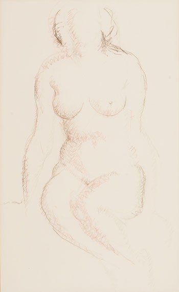 Sitting Nude #1 by Lionel Lemoine FitzGerald
