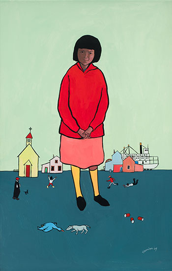 Virginia and the Blue Duck by Ted Harrison