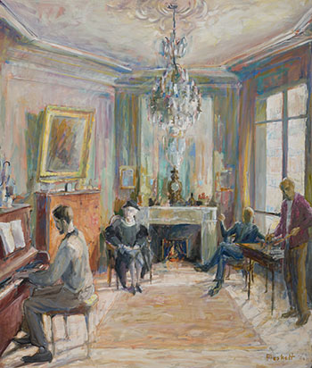 Interior with Figures par Joseph Francis (Joe) Plaskett