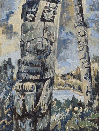 Beaver Totems at Ninstints by Nell Mary Bradshaw