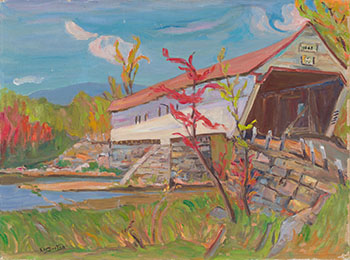 Covered Bridge Built 1843 by Ralph Wallace Burton