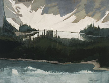 Across Lake O'Hara par Alan Caswell Collier