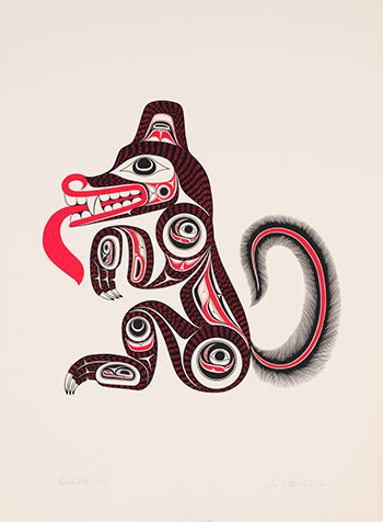 Haida Wolf - gods par William Ronald (Bill) Reid