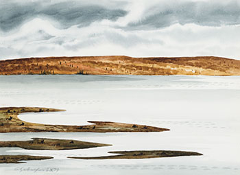 Low Water, Lake Kushog, Haliburton, Version III by Carl Fellman Schaefer