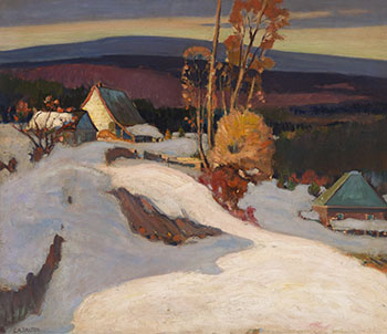 Quebec Homestead in Winter by Ernest Alfred Dalton