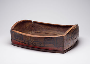 Large Heiltsuk Steam-Bent Feast Bowl by Attributed to Captain Richard (Du’klwayella) Carpenter