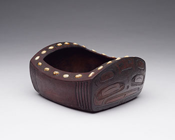 Tlingit End-Carved Bowl by Early Tlingit Artist
