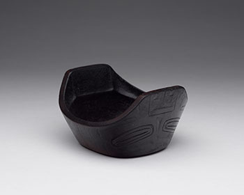 Haida Carved Grease Bowl by Early Haida Artist