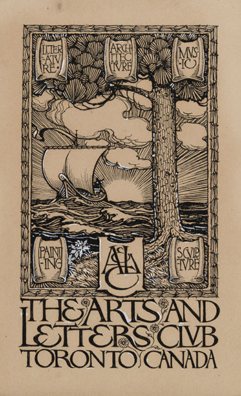 A Design for The Arts & Letters Club by James Edward Hervey (J.E.H.) MacDonald