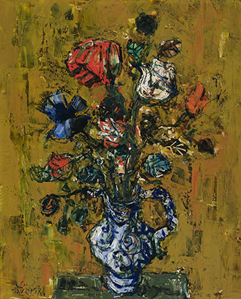 Flowers in a Vase par Paul Augustin Aïzpiri