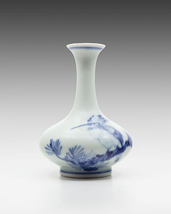 A Chinese Blue and White Bottle Vase, Style of Wang Bu, Guangxu Mark, Republican Period, 2nd Quarter 20th Century par  Chinese Art
