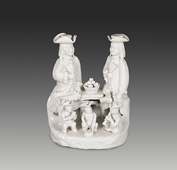 A Chinese Export Blanc-de-Chine Figural Group, 18th Century par  Chinese Art