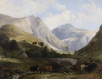 In the Highlands by Thomas Sidney Cooper and Frederick Richard Lee