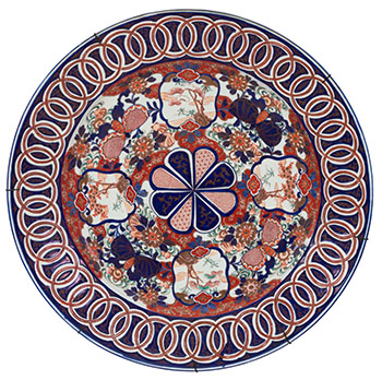 A Large Imari 'Butterfly' Charger, 19th Century par  Japanese Art