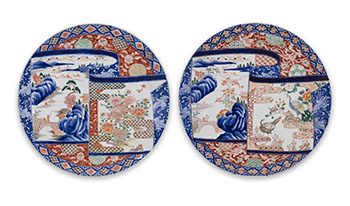 A Pair of Large Japanese Imari Chargers, Meiji Period, Late 19th Century by  Japanese Art