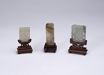 Three Chinese Jade Carvings, 19th/20th Century by  Chinese Art