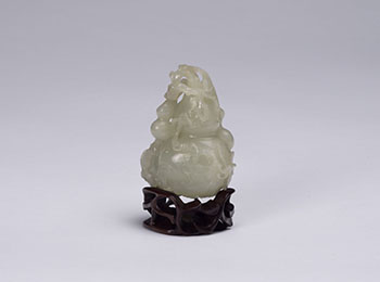 Chinese White Jade Double Gourd Group, 18th/19th Century by  Chinese Art