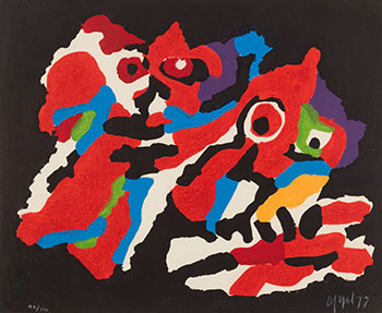 Couple in the Night by Karel Appel