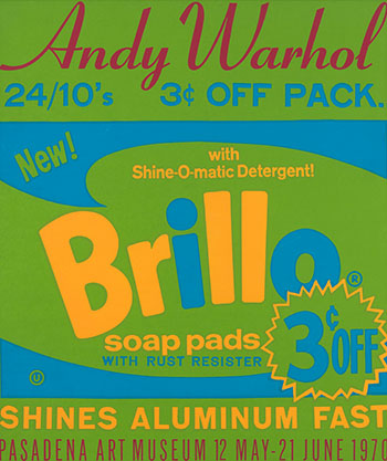 	Brillo Exhibition Poster for the Pasadena Art Museum by Andy Warhol