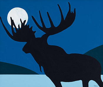 Moose Lunar par Charles Pachter