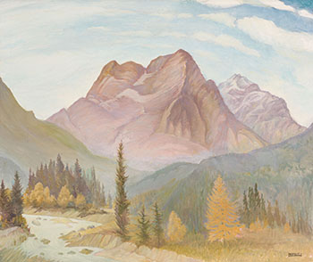 Mountain Scene by William Percival (W.P.) Weston