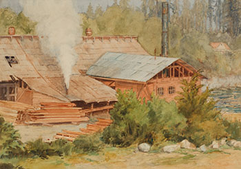 Sawmill, Texada Island by Henry Harry Hood