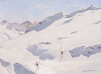 Skiers par John Eric Benson Riordon