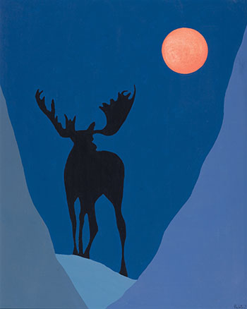 Moose Lunar II by Charles Pachter