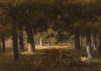 Boy in Forest by Homer Ransford Watson