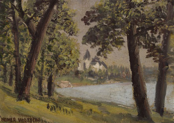Lake and Woods by Homer Ransford Watson