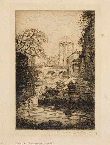 Porte de Bourgogne, Moret par Clarence Alphonse Gagnon