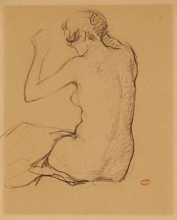 Nue assise by Clarence Alphonse Gagnon