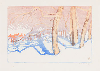 Tree Shadows On Snow by Walter Joseph (W.J.) Phillips