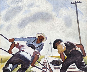 Railroad Labourers by William Arthur Winter