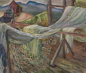 Fishing Nets, Steveston by Irene Hoffar Reid