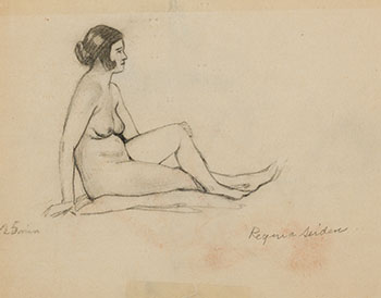 Seated Nude by Regina Seiden