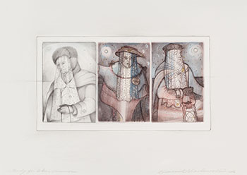 Study for Three Mummers by David Lloyd Blackwood