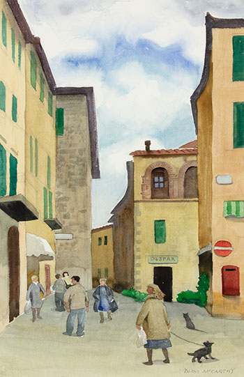 Side Street off the Piazza Sarteano by Doris Jean McCarthy
