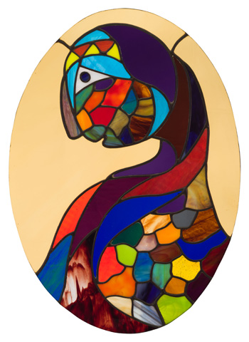 Untitled (Stained Glass #1) by Daphne Odjig