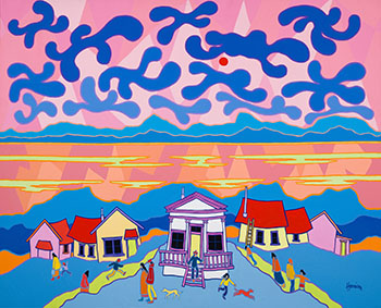 The Grecian House (Dawson City) par Ted Harrison