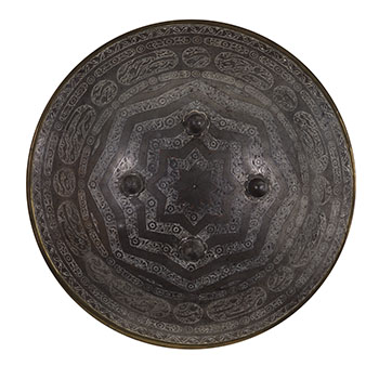 Indo-Persian Steel Dahl Shield, Late 18th to 19th Century by Indian Art