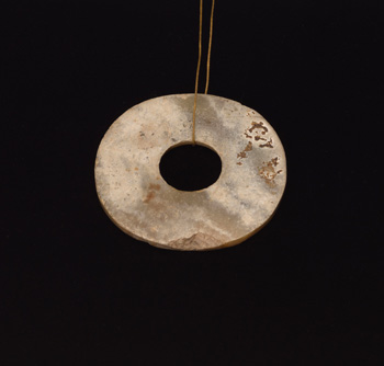 A Chinese Mottled Jade Disc, Bi, Neolithic Period by  Chinese Art