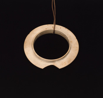 A Chinese 'Chicken Bone' Jade Collared Disc, Bi, Shang Dynasty par  Chinese Art