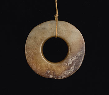 A Chinese Russet Jade Disc, Huan, Neolithic Period by  Chinese Art