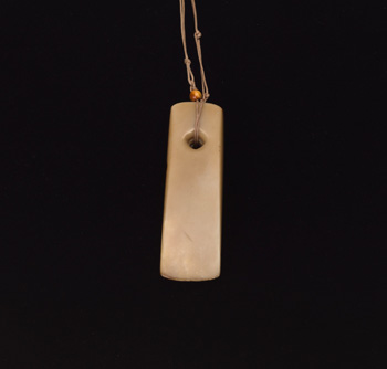 A Chinese Brown Jade Axe Pendant, Neolithic Period par  Chinese Art